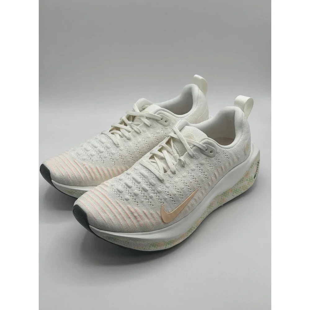Nike React X Infinity Run 4 Sail-Crimson-Vapor Green Women's Size 11 HJ7666-133 - Picture 2 of 10